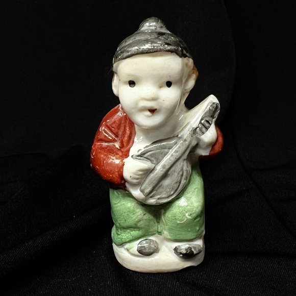 Figurines Miniature Lot  Porcelain Glass Plastic Vintage Set Of 19 Figures Japan - Picture 8 of 16